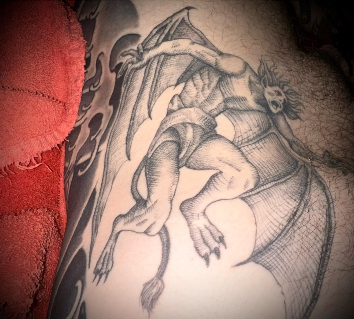 Photo of the tattoo titled Geometric Hip Piece