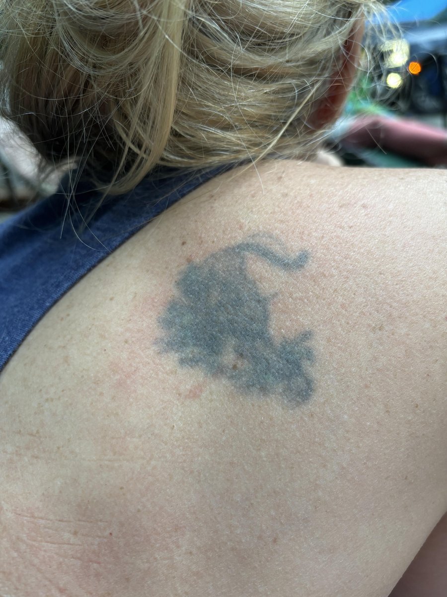 Photo of the tattoo titled Covering Mom's 80s Panther