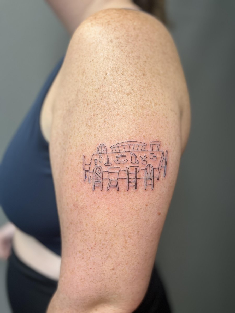 Photo of the tattoo titled Ode to My City Table