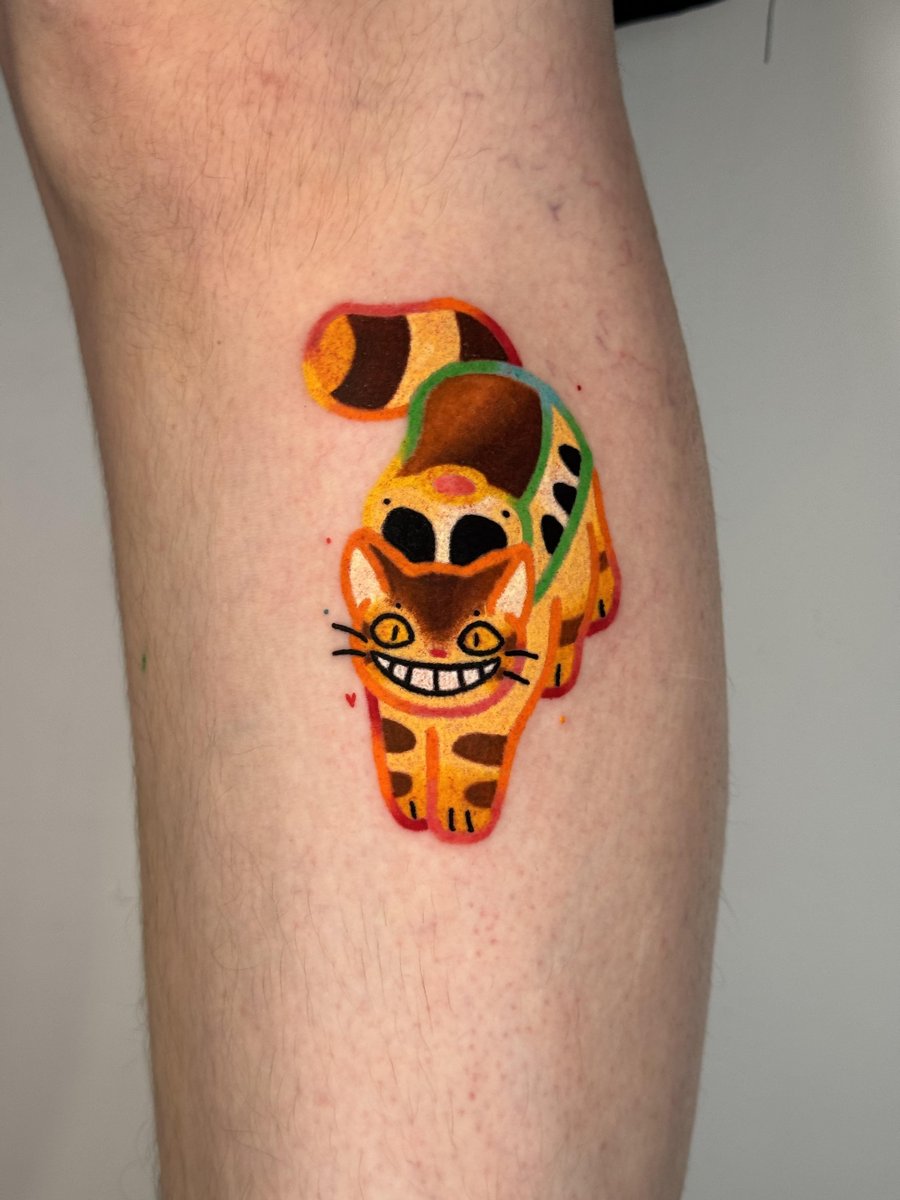 Photo of the tattoo titled My Ghibli Inspired Catbus Tattoo