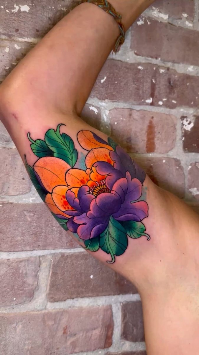 Photo of the tattoo titled Peony Flower Symbolism and Growth