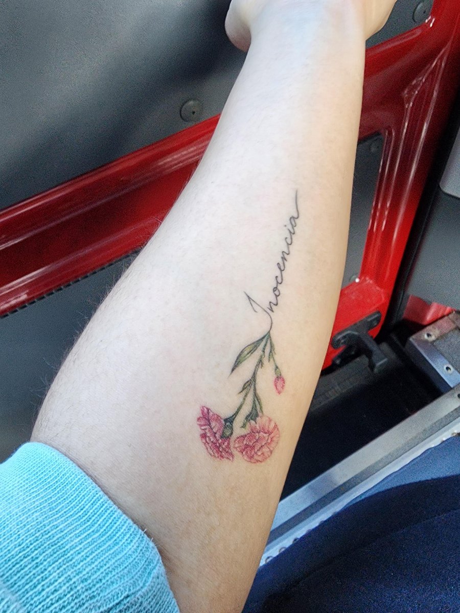 Photo of the tattoo titled First Fineline Memorial Tattoo