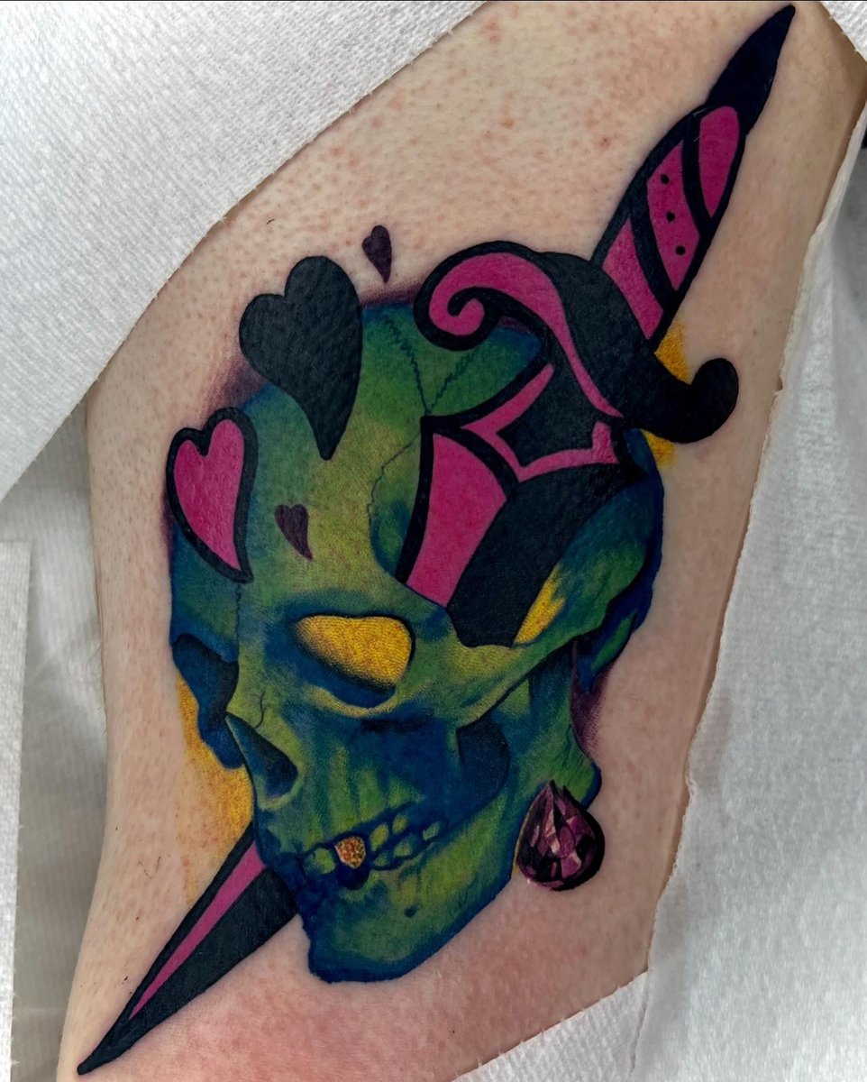 Photo of the tattoo titled My Mixed Style Tattoo Creation