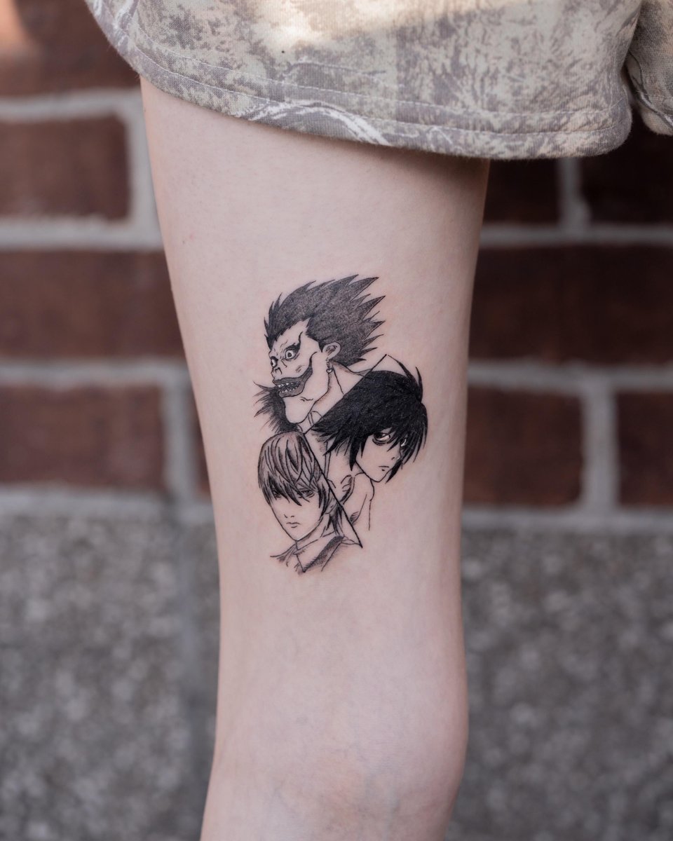 Photo of the tattoo titled Death Note Tribute Tattoo