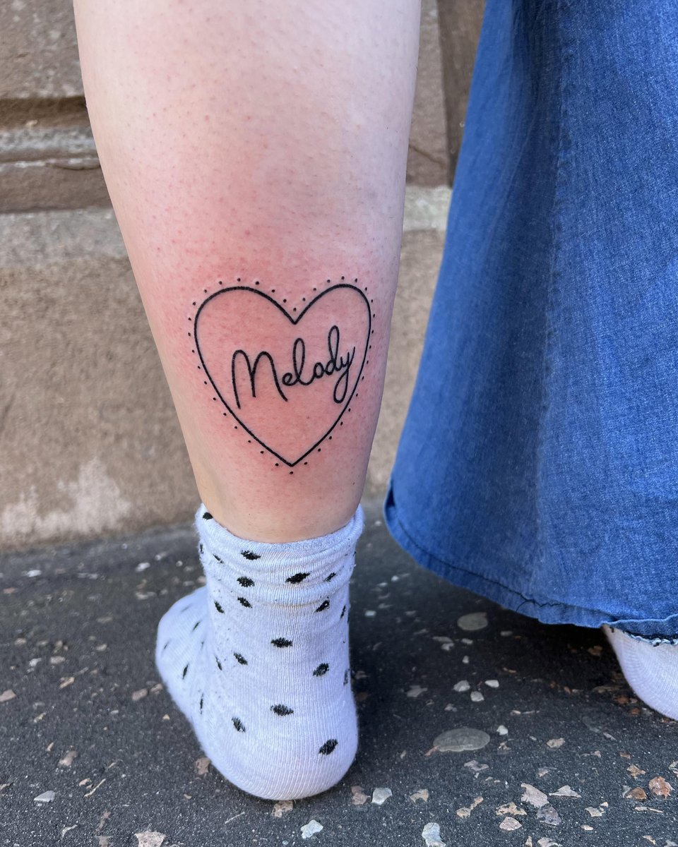 Photo of the tattoo titled Handpoked Heart Tattoo