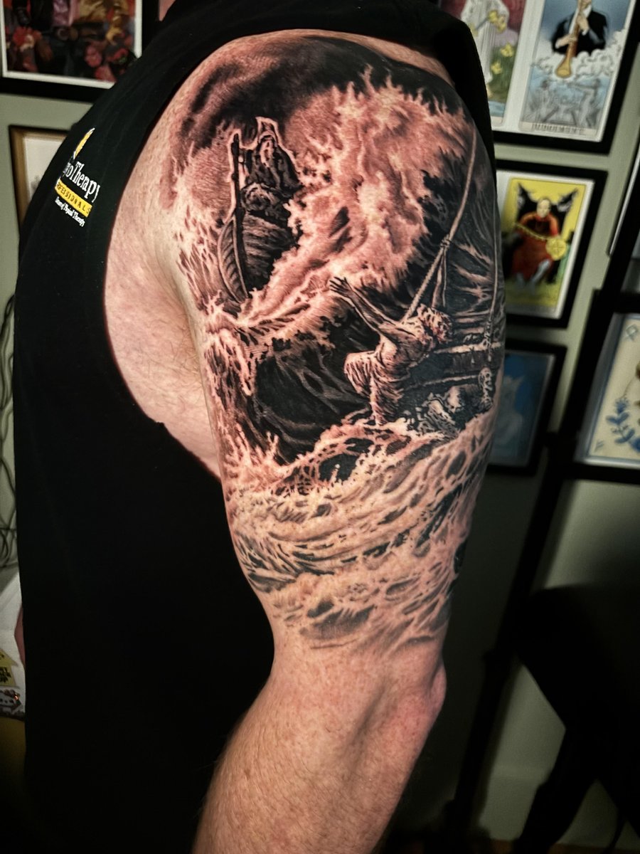 Photo of the tattoo titled Ancient Mariner's Rime First Ink