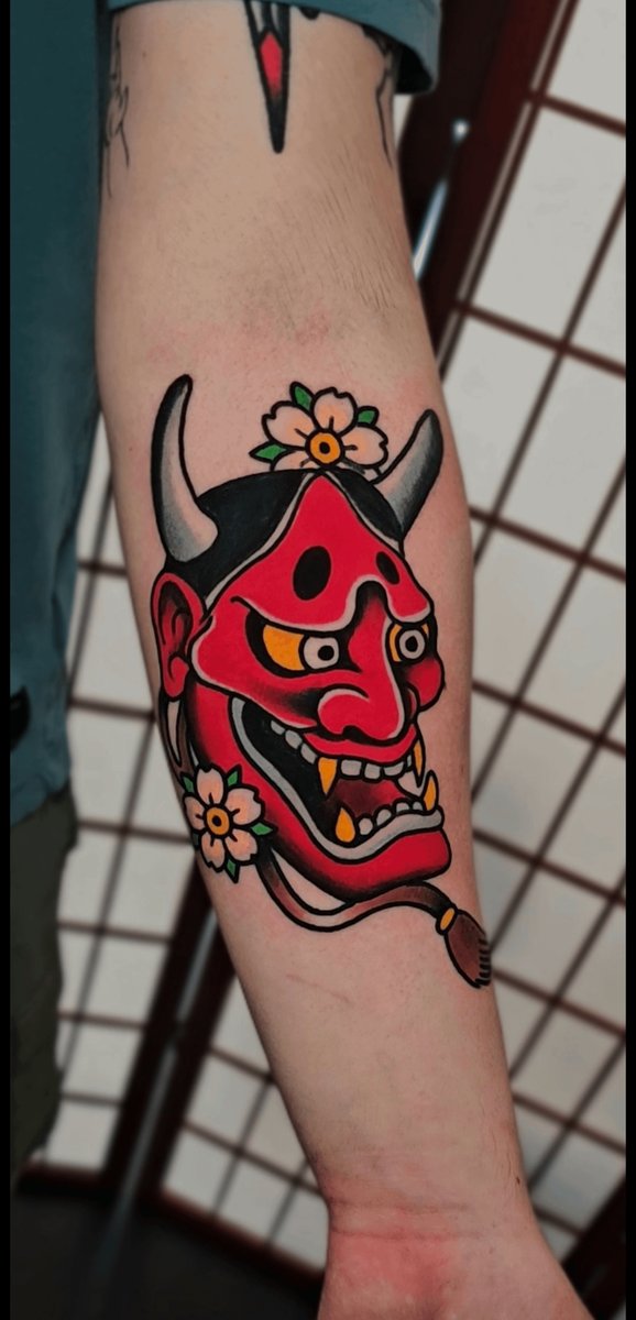 Photo of the tattoo titled Hannya Mask Tattoo