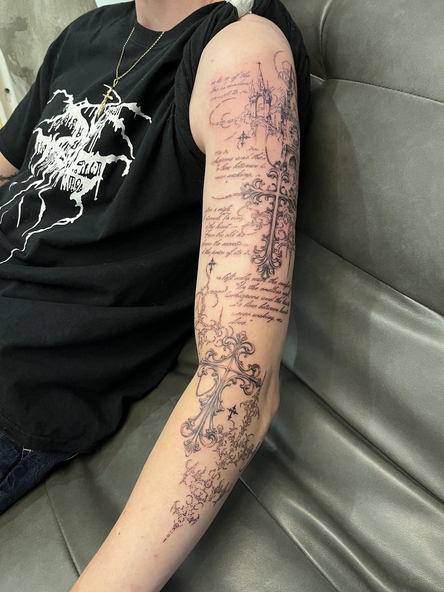 Photo of the tattoo titled Bloodborne Astral Clocktower Sigil