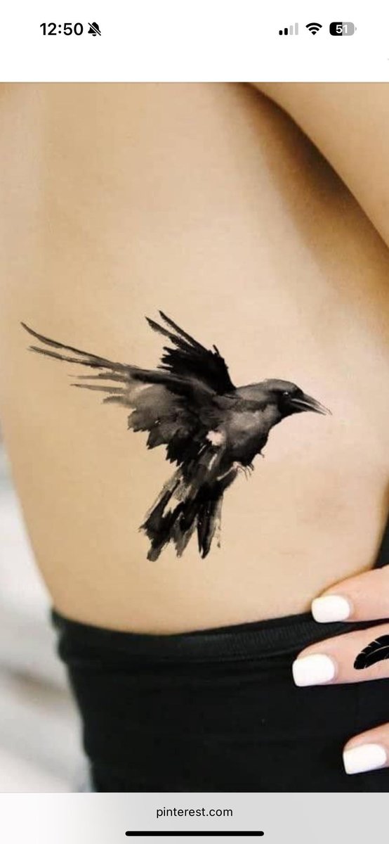 Photo of the tattoo titled Seeking Ink Blot Bird Tattoo Artist