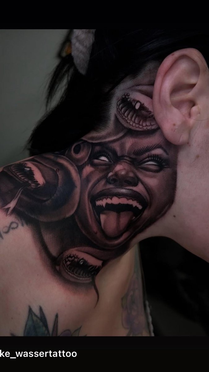 Photo of the tattoo titled Medusa's Timeless Beauty