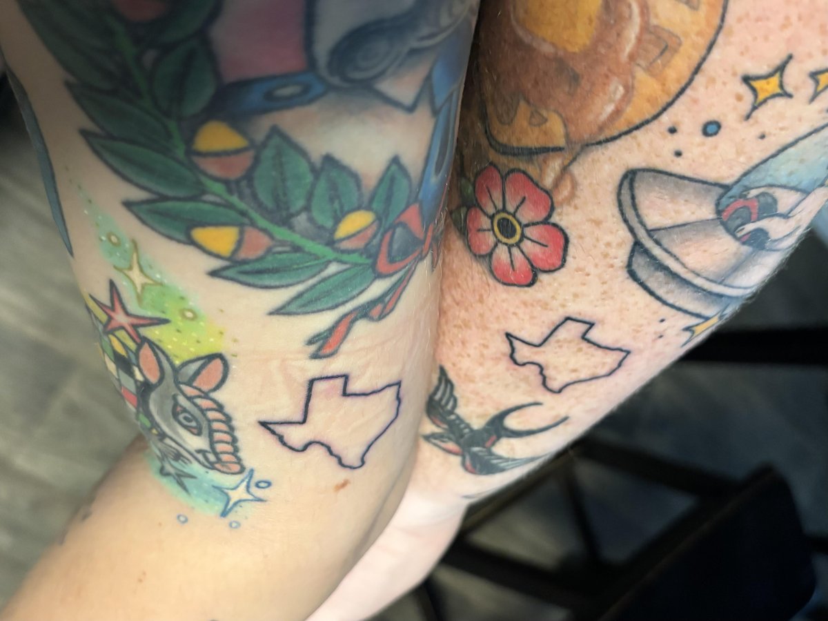 Photo of the tattoo titled Texas Flood Relief Tiny Tattoos