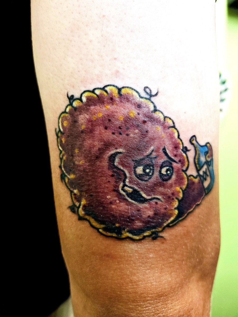 Photo of the tattoo titled Drunk Meatwad Cover-Up Success