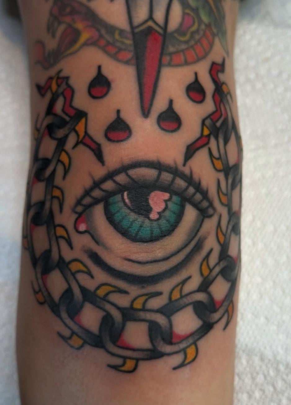 Photo of the tattoo titled Birthday Elbow Ink Celebration