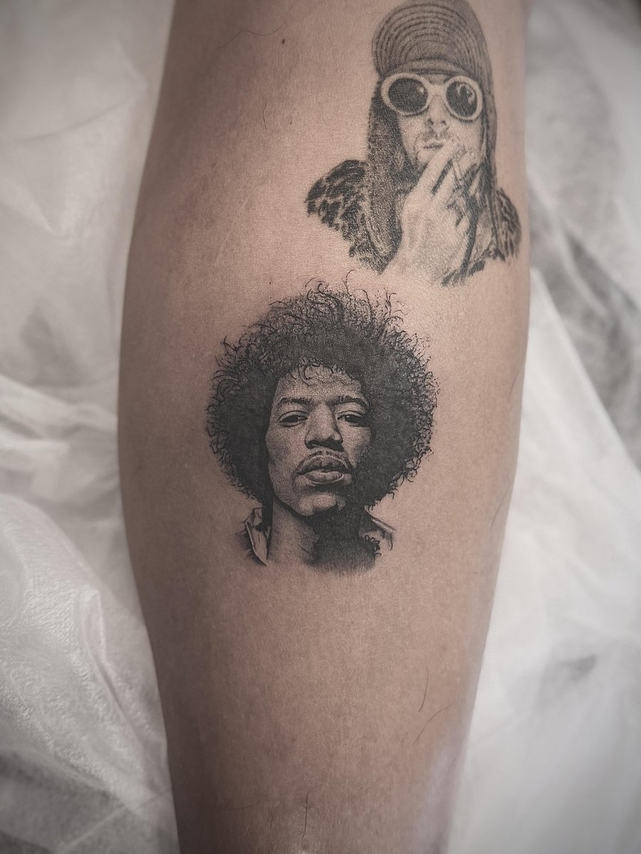 Photo of the tattoo titled Tribute to Music Legends