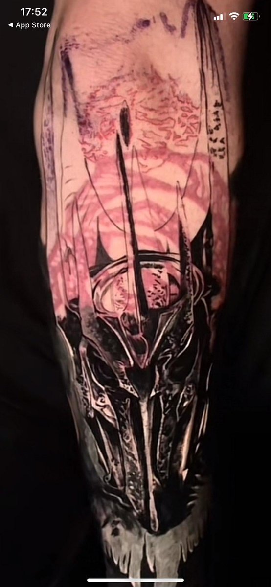 Photo of the tattoo titled Sauron Cover-Up Tattoo