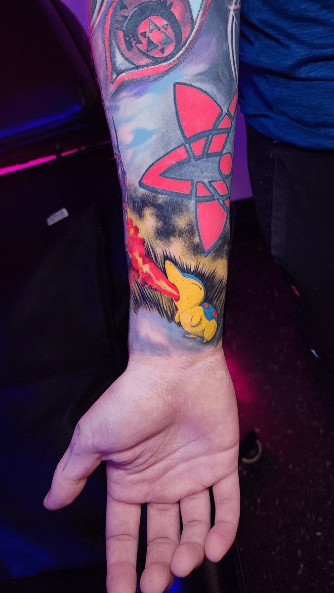 Photo of the tattoo titled Pokemon Cyndaquill Ink