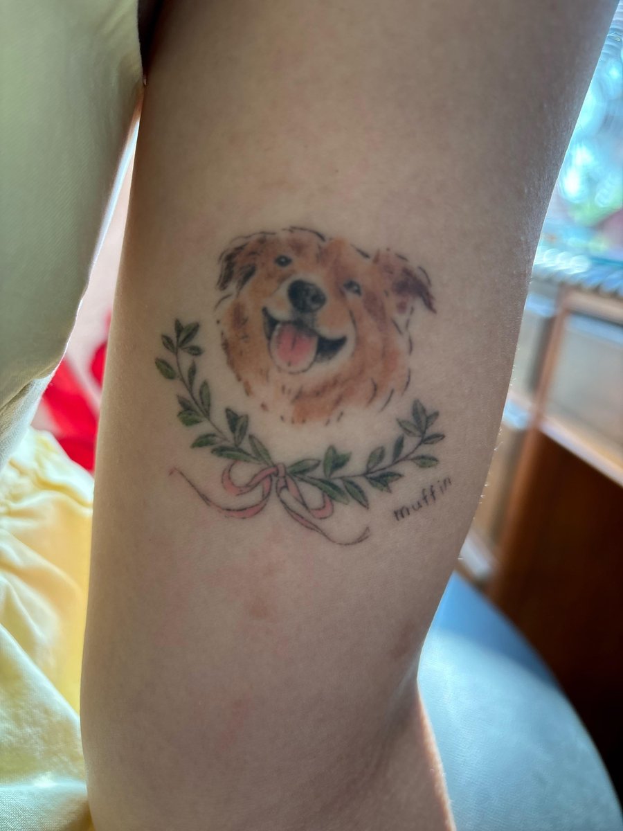 Photo of the tattoo titled My First Tattoo: A Tribute to Muffin