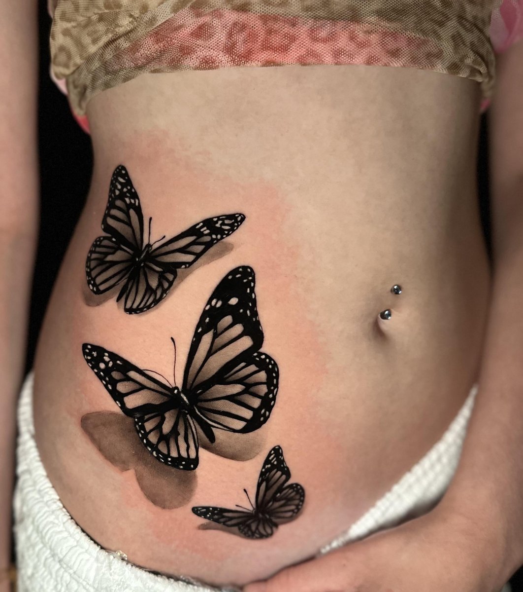 Photo of the tattoo titled My First Big Butterfly Piece