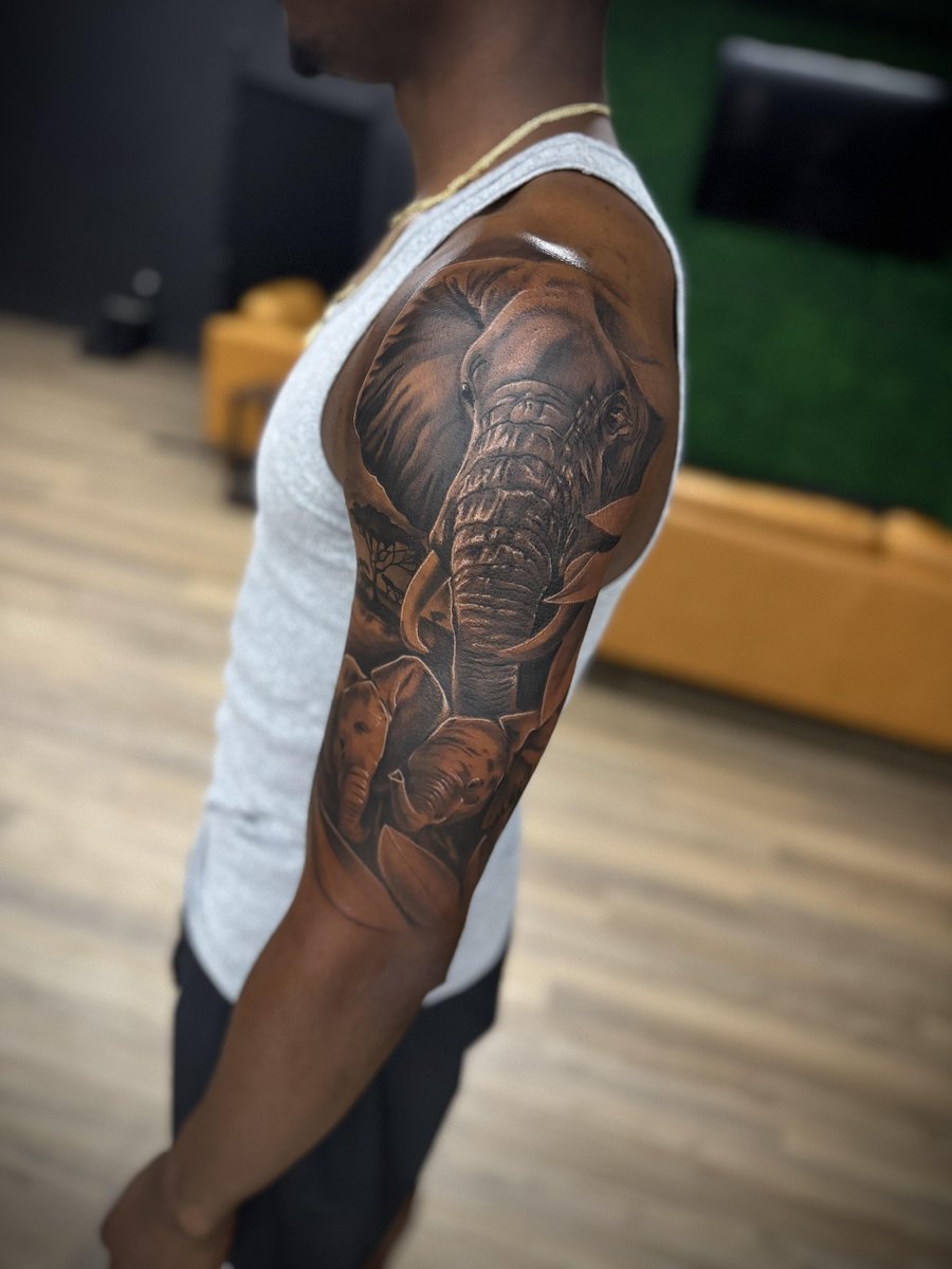 Photo of the tattoo titled My Majestic Elephant Ink