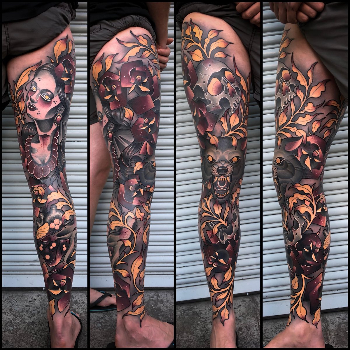 Photo of the tattoo titled My Extensive Leg Sleeve Journey