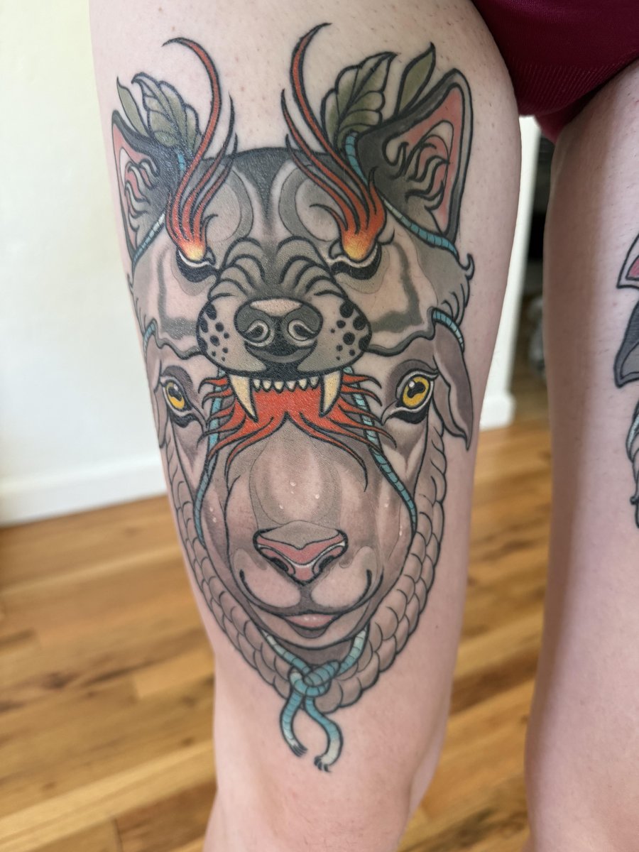 Photo of the tattoo titled Wolf in Sheep's Clothing Tattoo
