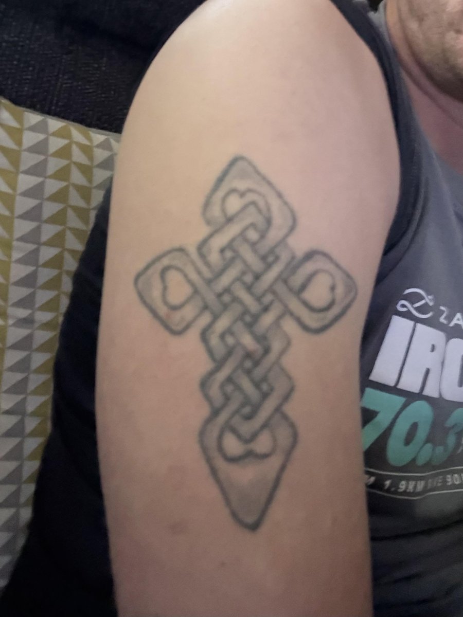 Photo of the tattoo titled Celtic Cross Cover Up Transformation