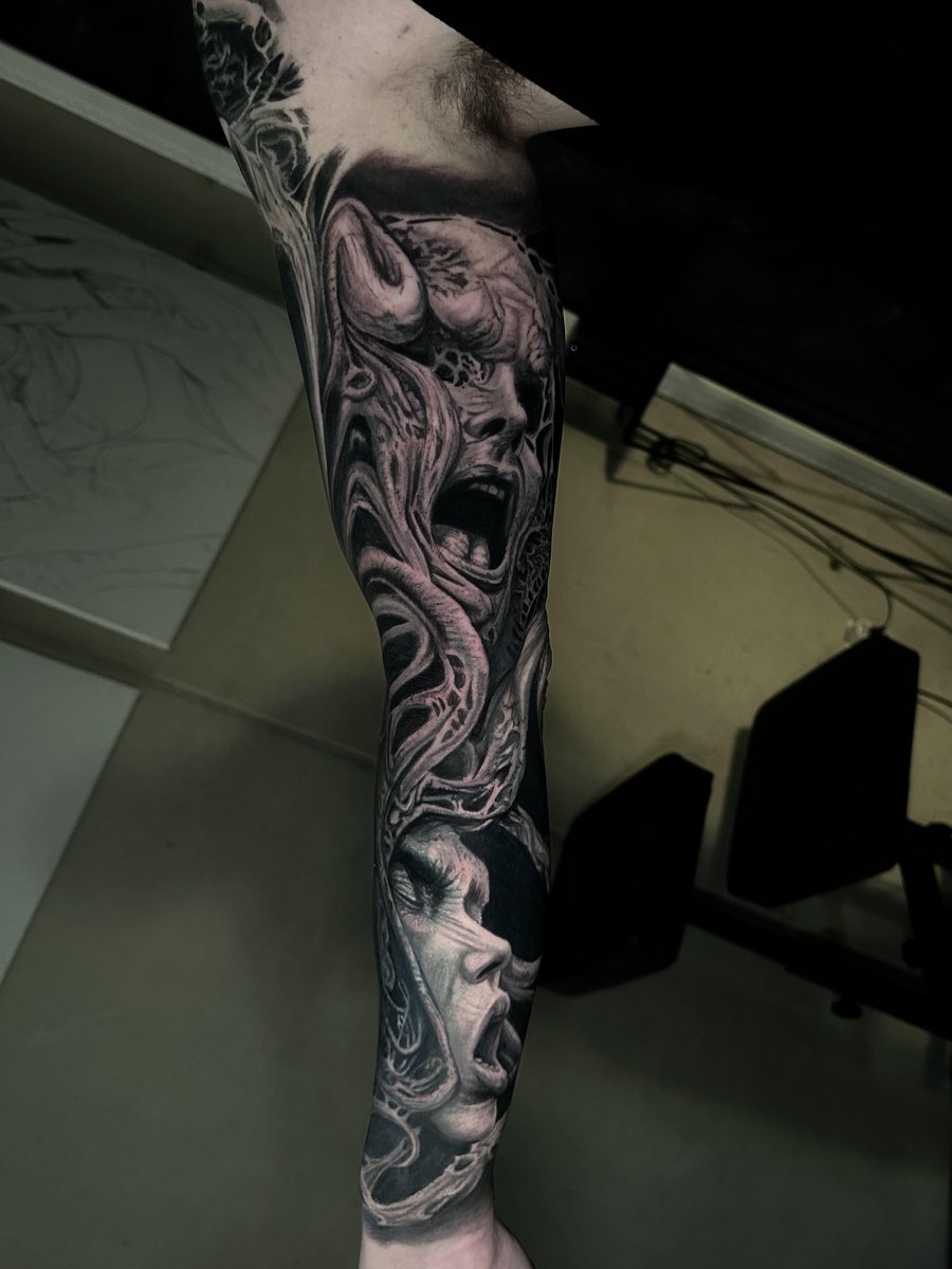 Photo of the tattoo titled Covered Up Sleeve Transformation