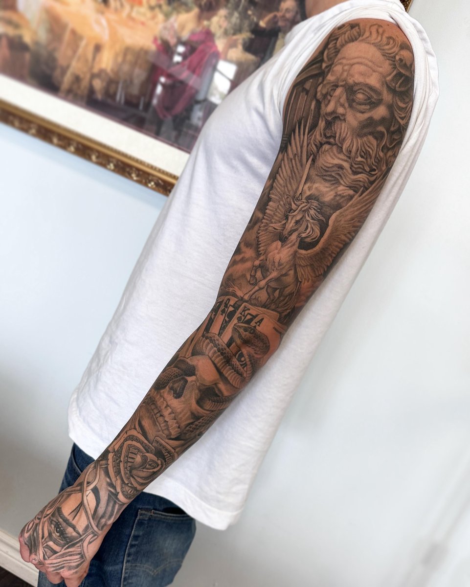 Photo of the tattoo titled Richmond Hills Finest Black and Grey