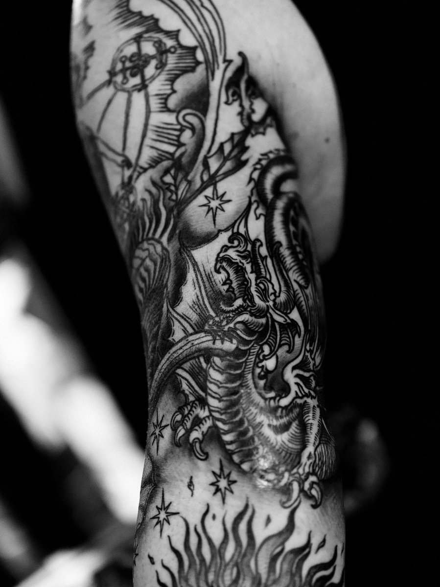 Photo of the tattoo titled My First Completed Sleeve