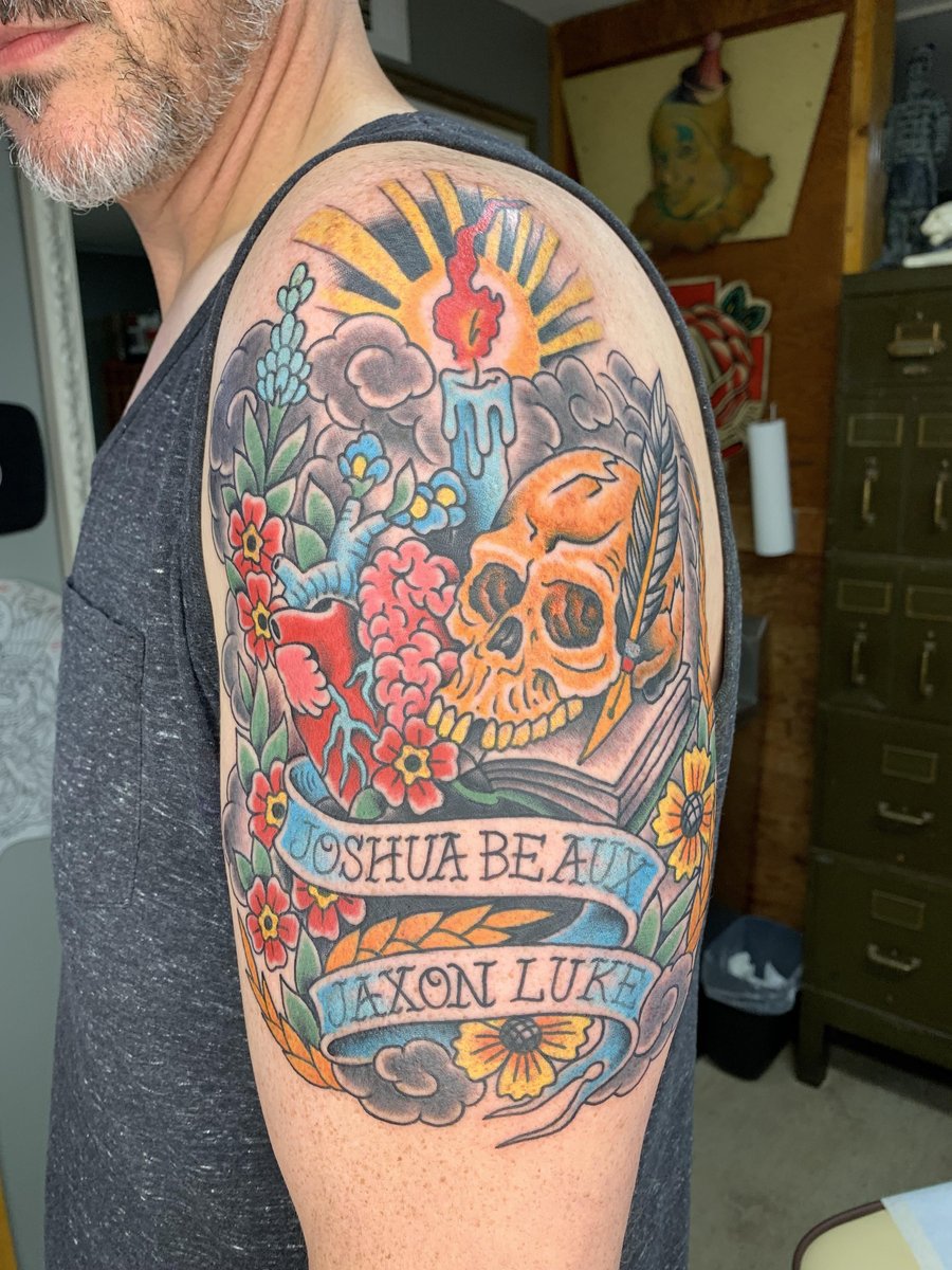 Photo of the tattoo titled Mural Tattoo: Truth Beyond Extremes