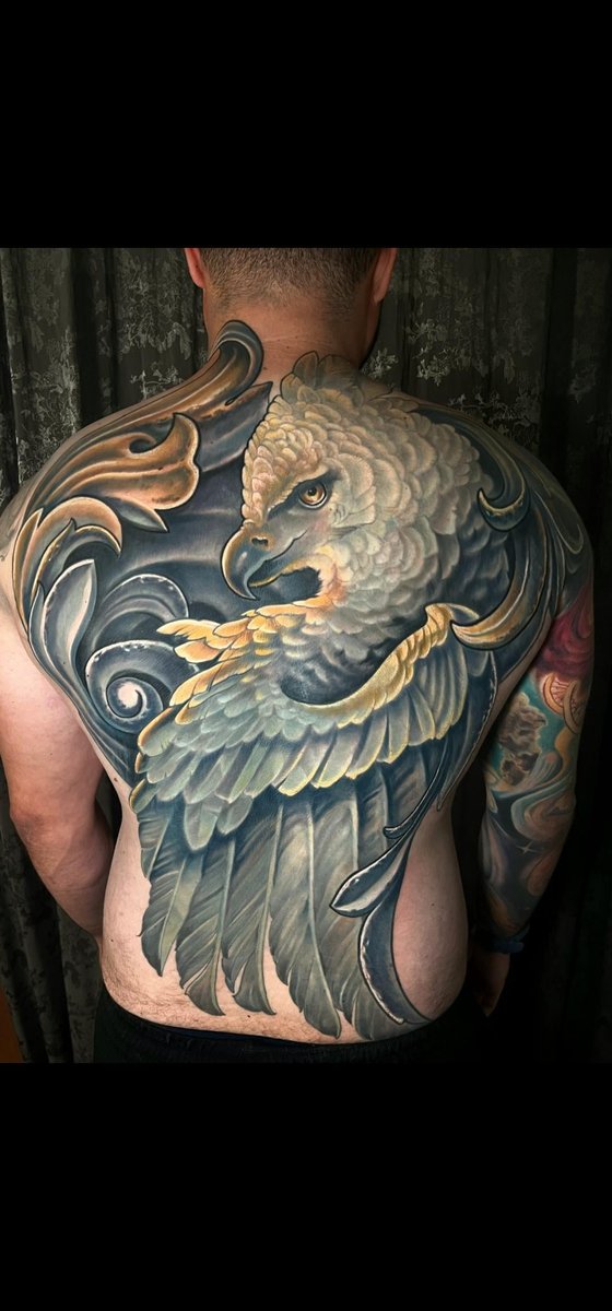Photo of the tattoo titled Collaborative Back Piece Unveiled