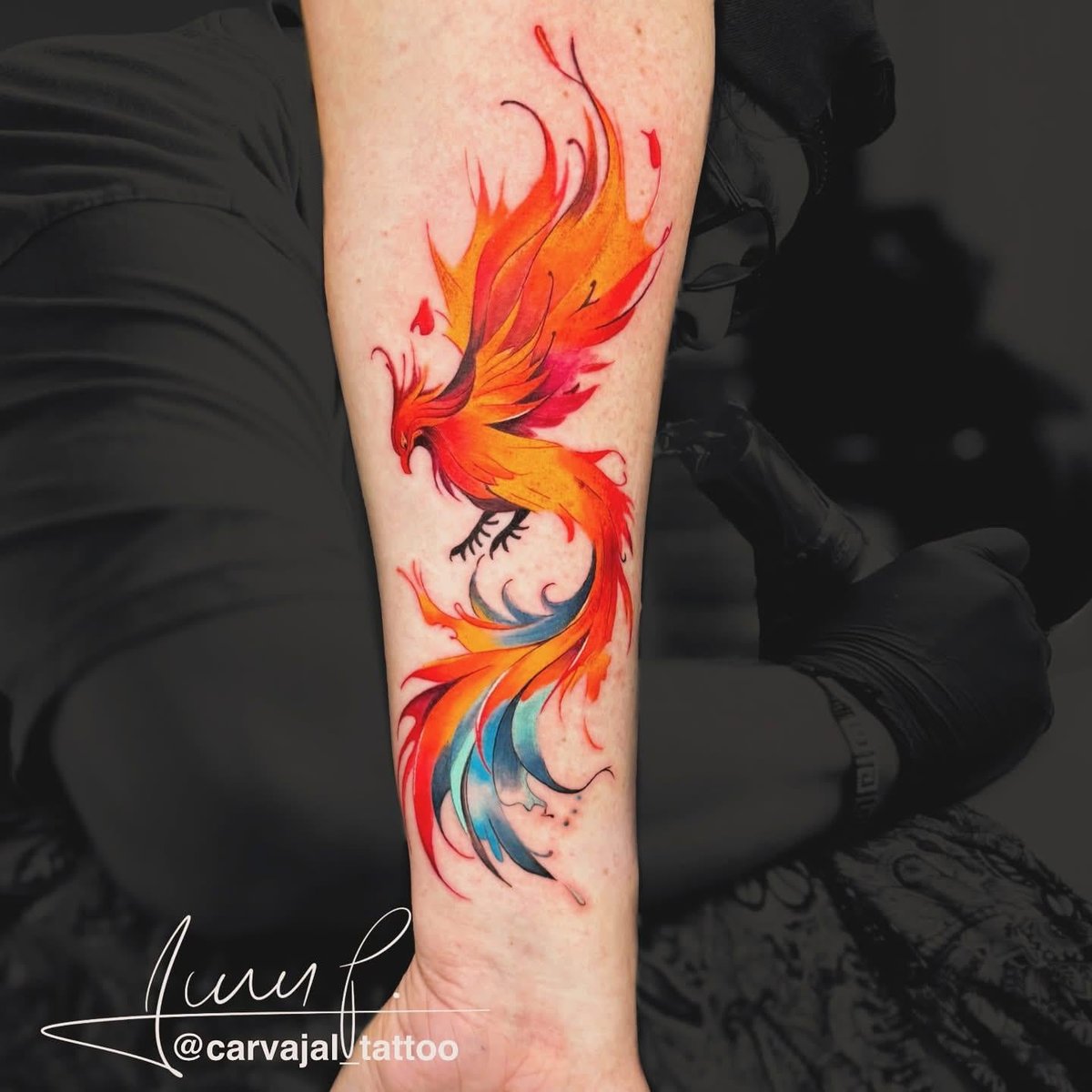 Photo of the tattoo titled Vibrant Colors of Brisbane
