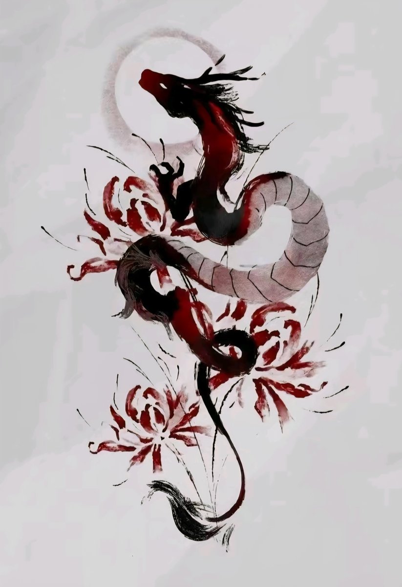 Photo of the tattoo titled Seeking Blackwork Dragon Sleeve Artist