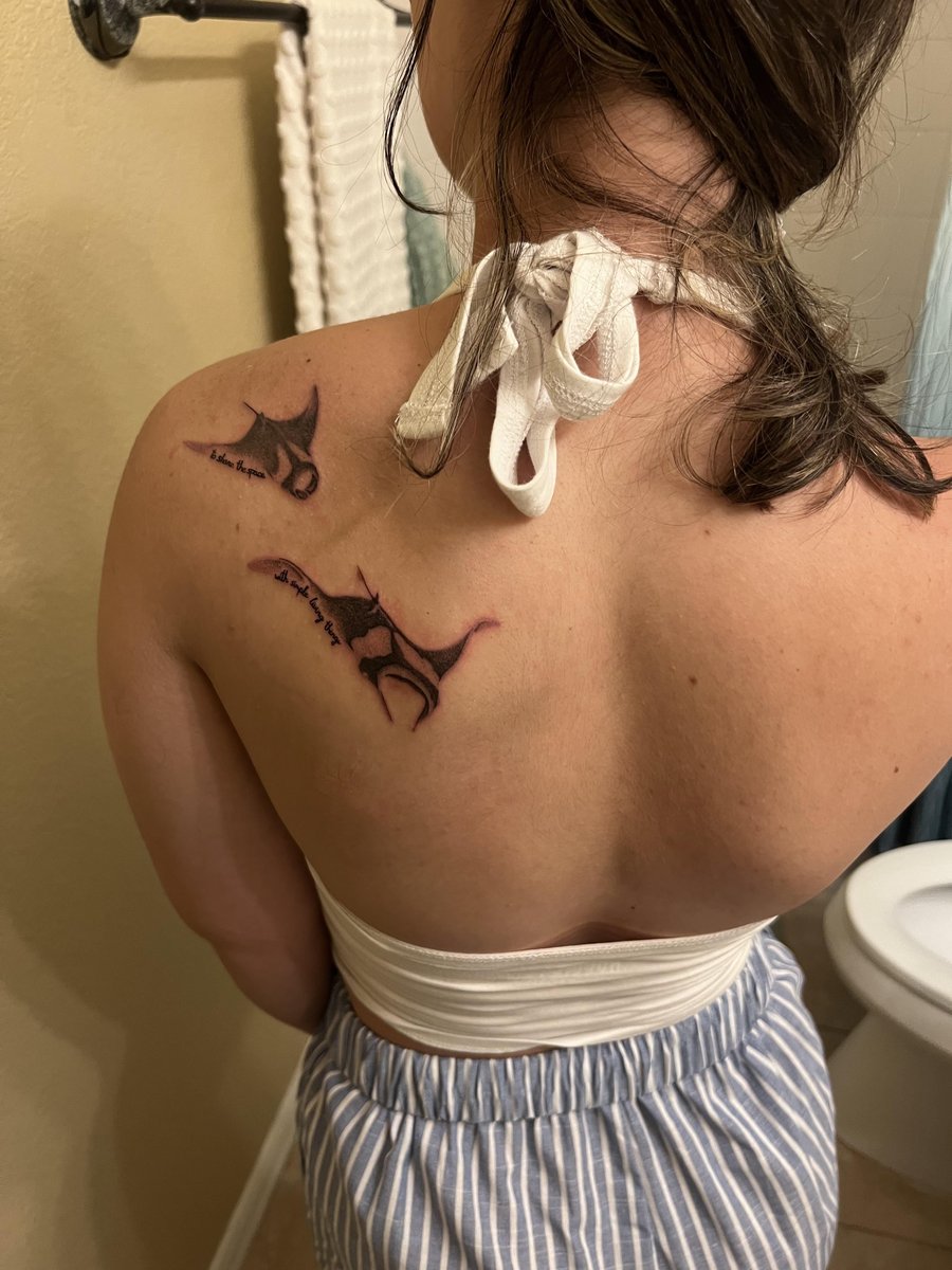 Photo of the tattoo titled Sick Manta Ray Tattoo