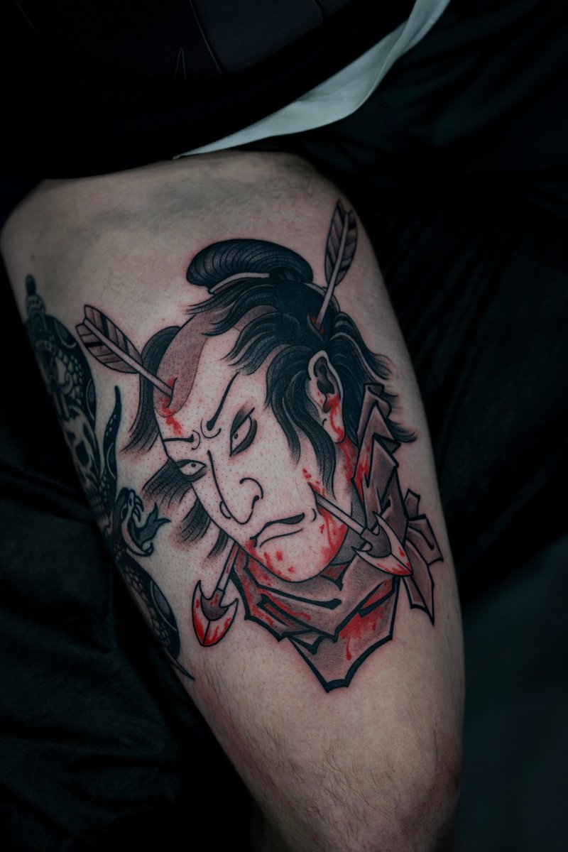 Photo of the tattoo titled Namakubi Tattoo by Tyler Ciarlanti