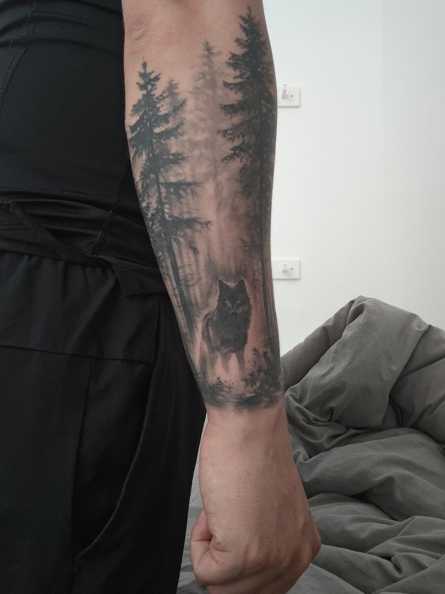 Photo of the tattoo titled My Wolf Pack