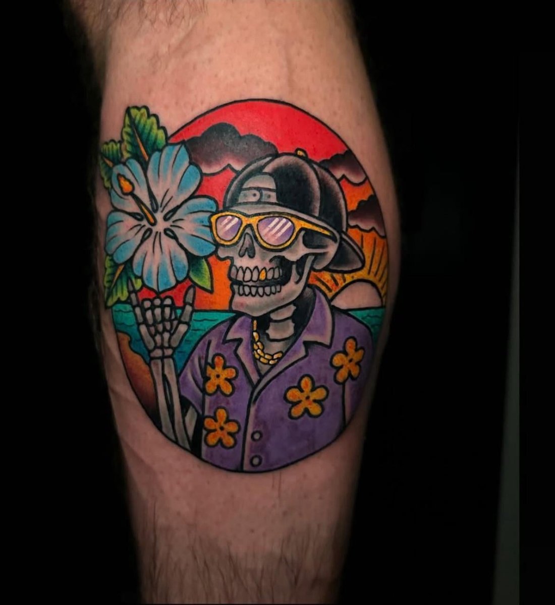 Photo of the tattoo titled Hawaiian Vibes
