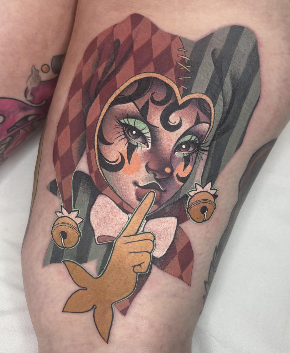 Photo of the tattoo titled My Jester's Tale