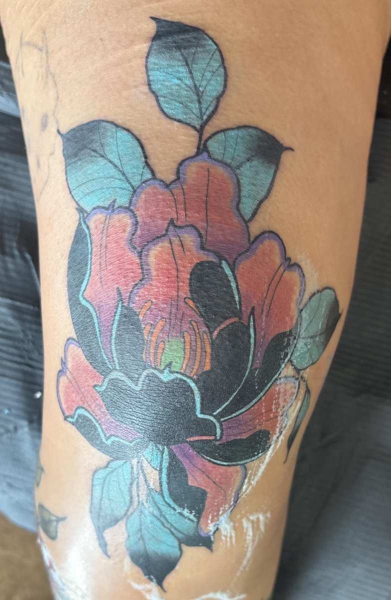 Photo of the tattoo titled Finally Got My Knee Blasted