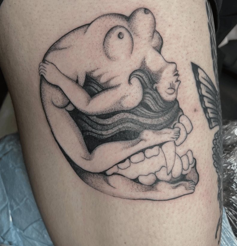 Photo of the tattoo titled Surreal Piece in Washington D.C.
