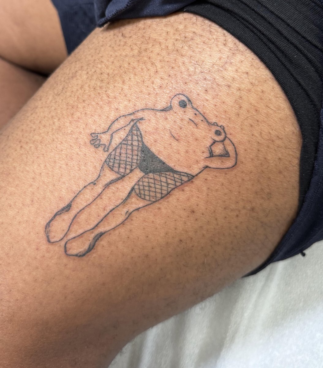 Photo of the tattoo titled My New Frog Tattoo