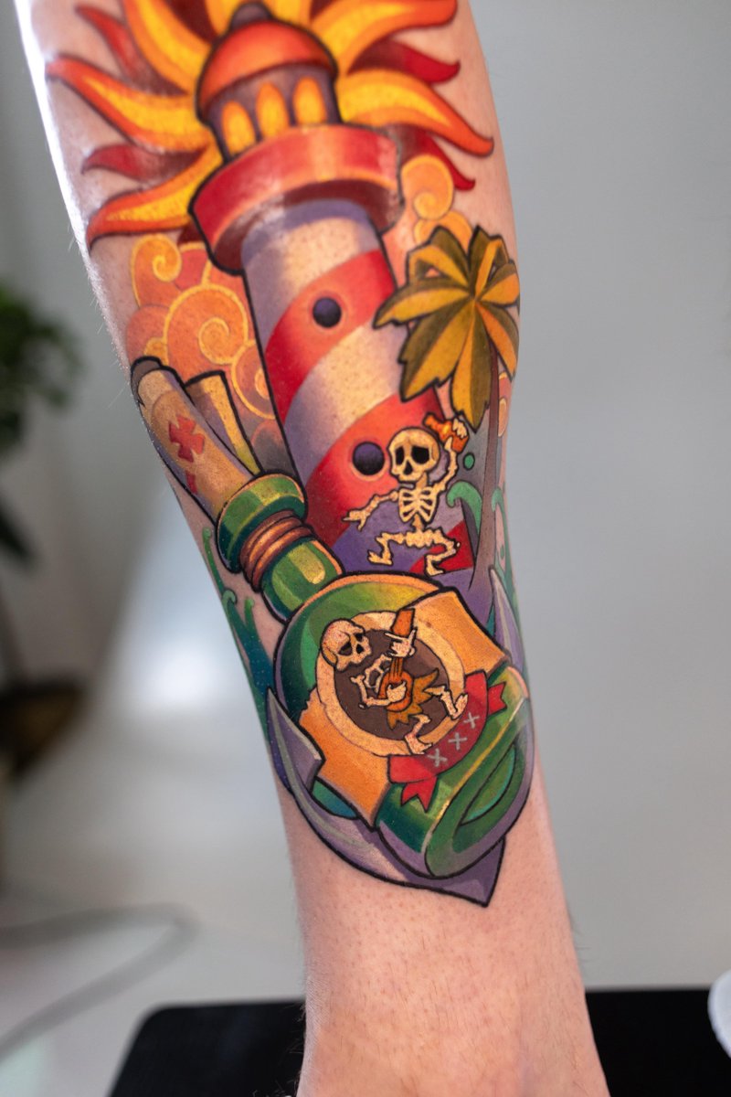 Photo of the tattoo titled Tribute to Ukrainian Resilience