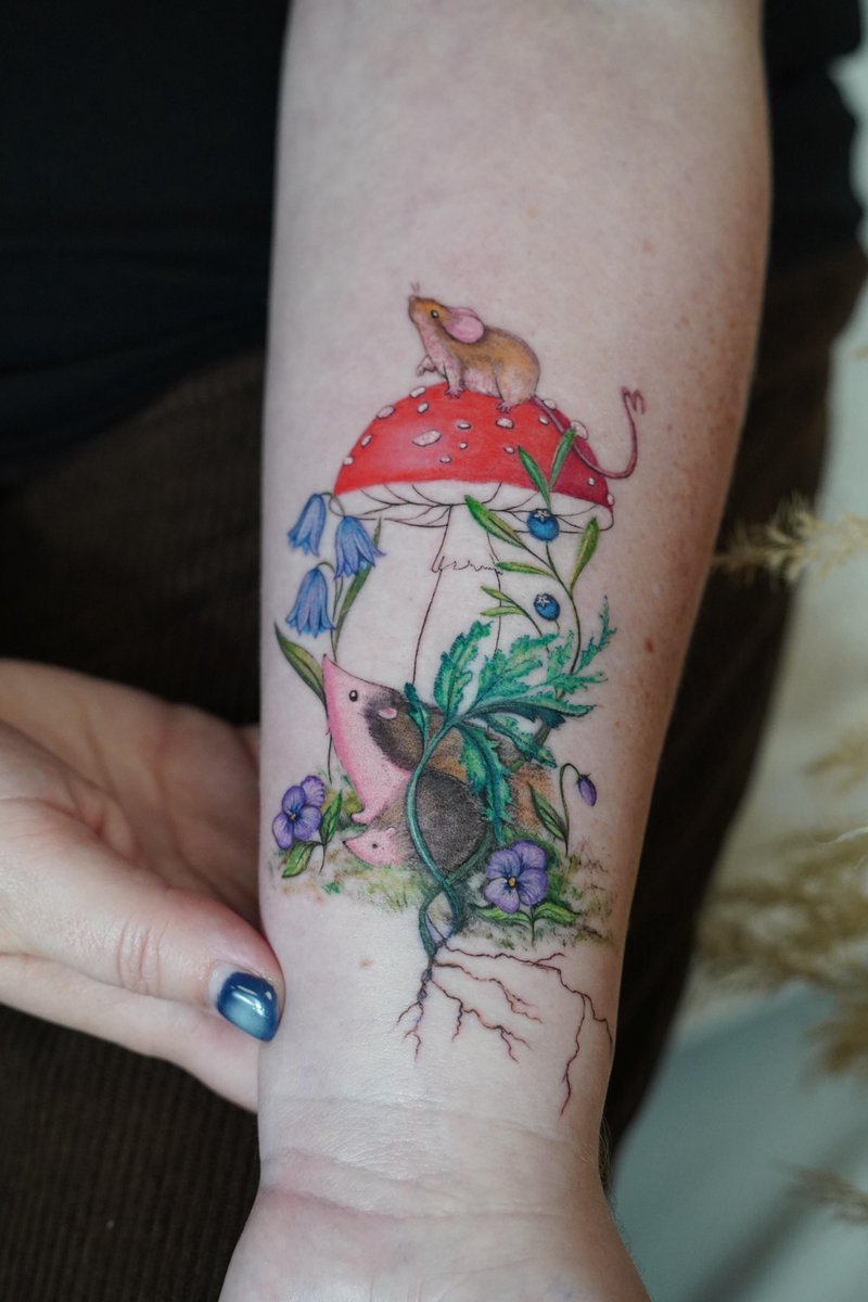 Photo of the tattoo titled Cloudberry Cover-Up Transformation