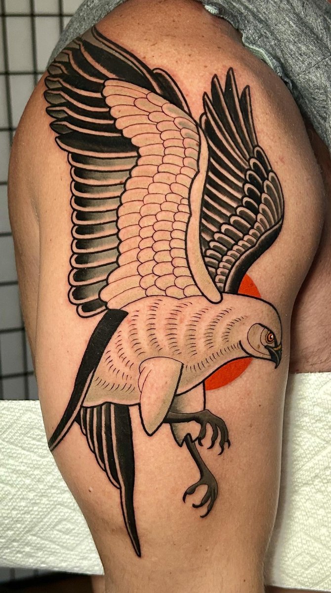 Photo of the tattoo titled My First Tattoo: Swallowtail Kite