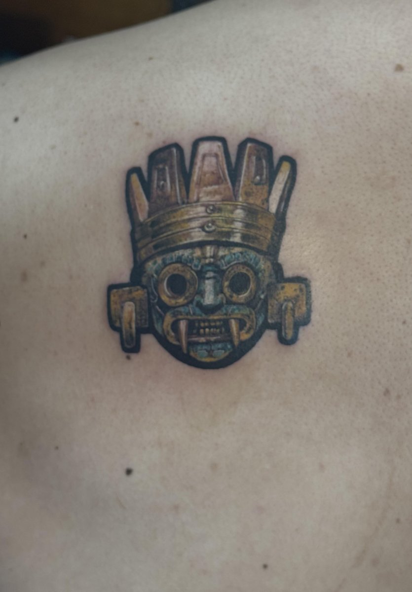 Photo of the tattoo titled Tlaloc: God of Rain and Fertility
