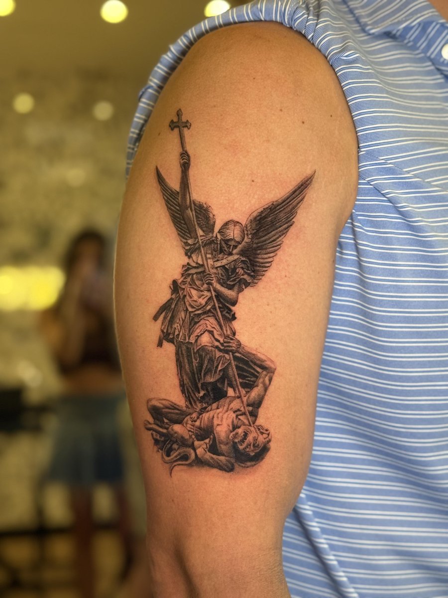 Photo of the tattoo titled Guardian Angel's Protection