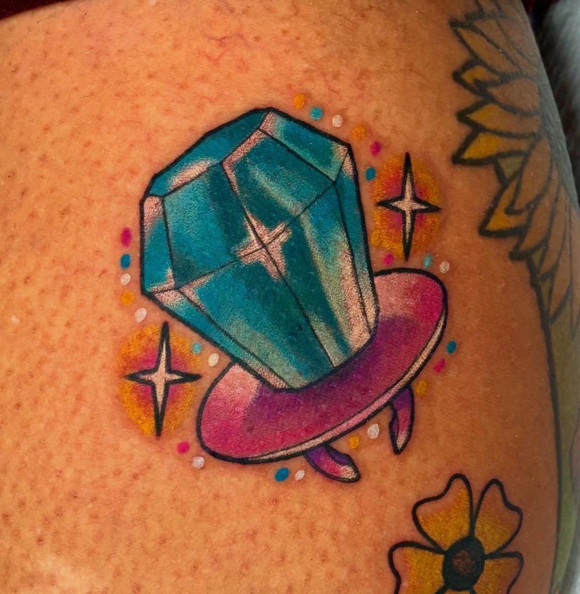Photo of the tattoo titled Sweet Memory: Ring Pop Flash