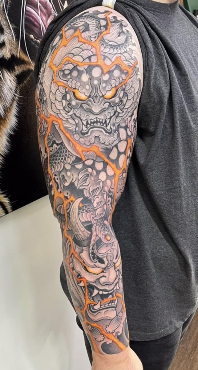Photo of the tattoo titled Full Sleeve Storytelling