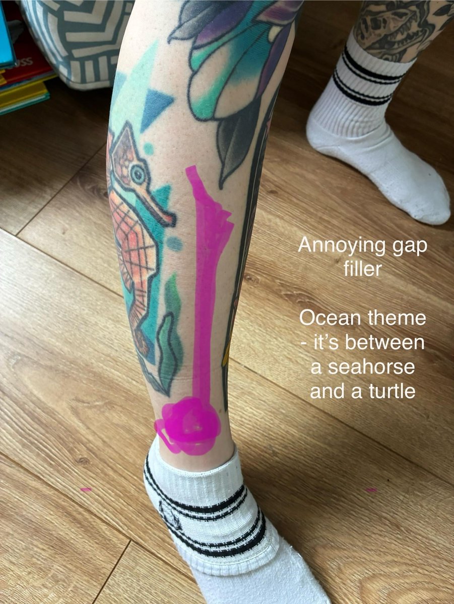 Photo of the tattoo titled Satisfying Gap Filler Tattoo