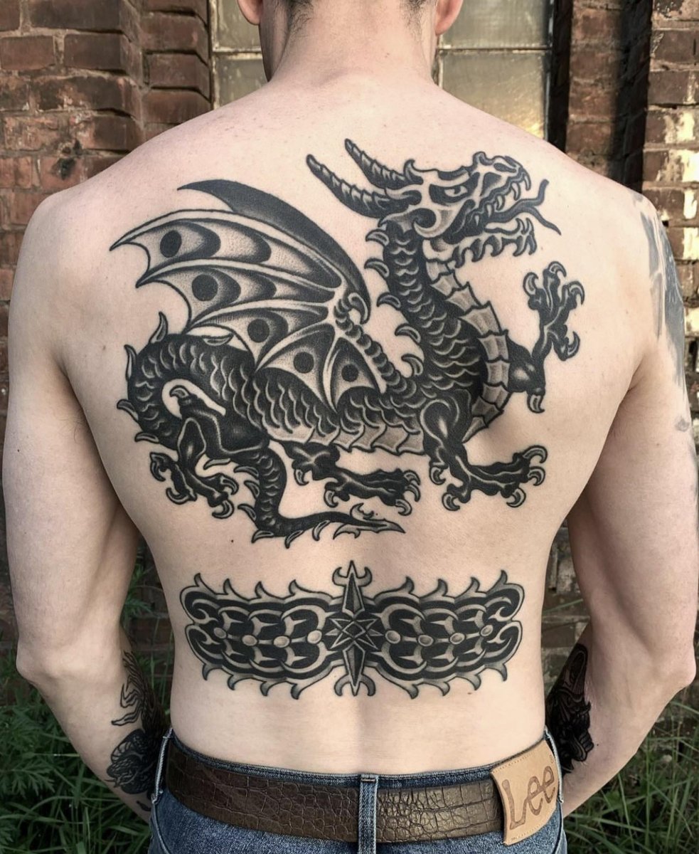 Photo of the tattoo titled Healed Back Piece in Warsaw